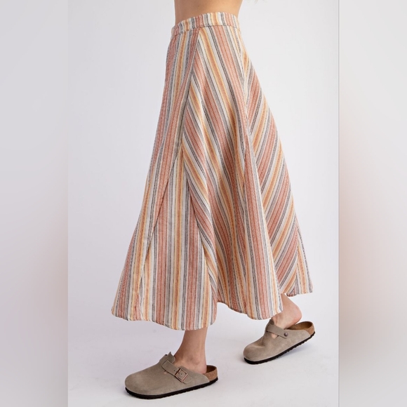 ⭐ Easel Boho Stripe Maxi Skirt, Summer Skirt - Picture 4 of 7